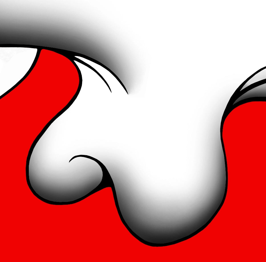 Baker plugging in a legless tranny dancing with a woman under a red heart