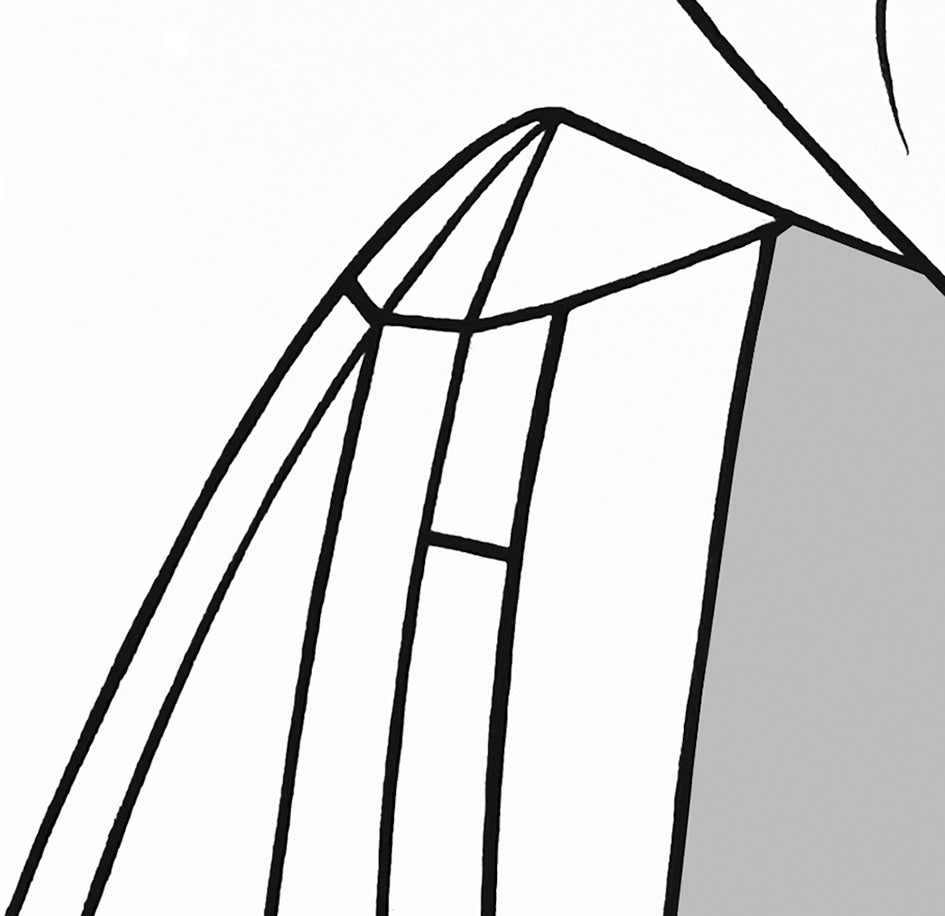 Fragment - Horse of Guernica in front of the mirror